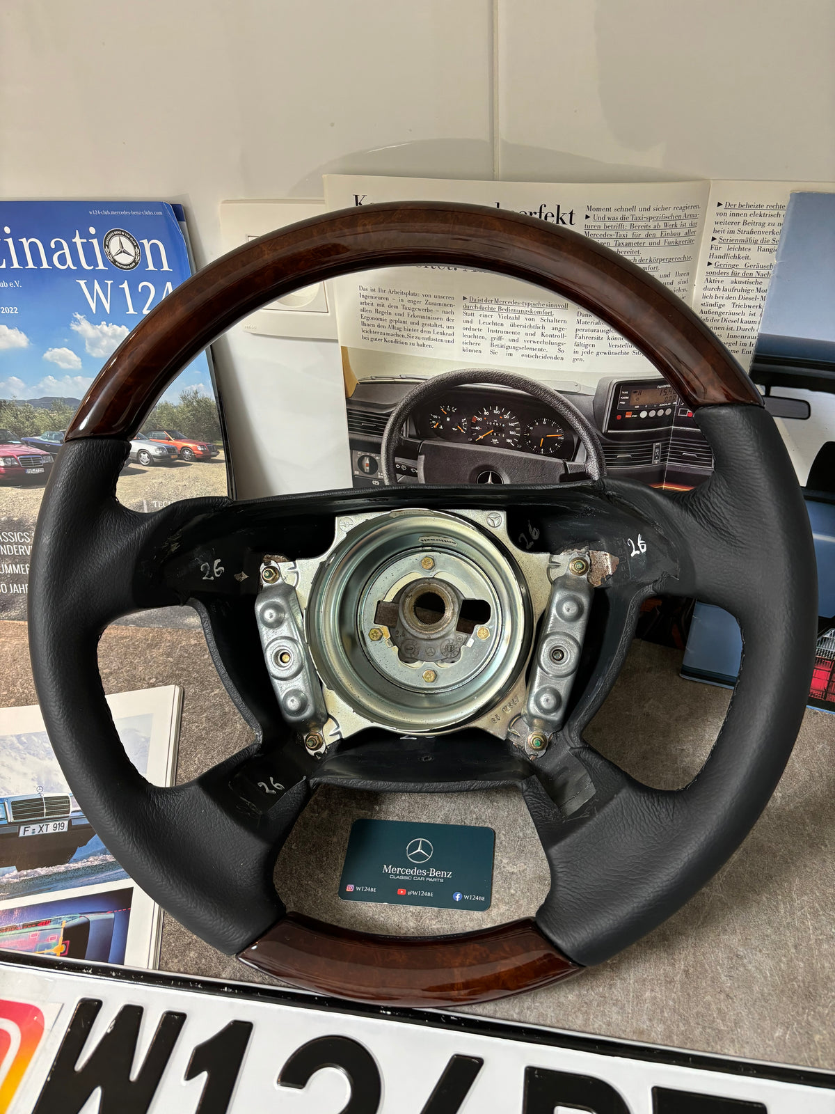 Mercedes-Benz R129 W208 W202 W210 wooden steering wheel