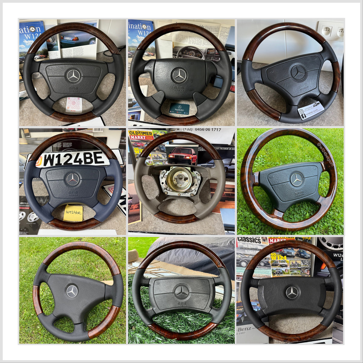 Mercedes Wooden Steering wheels