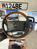 Mercedes W201 R107 W126 W124 steering wheel wood