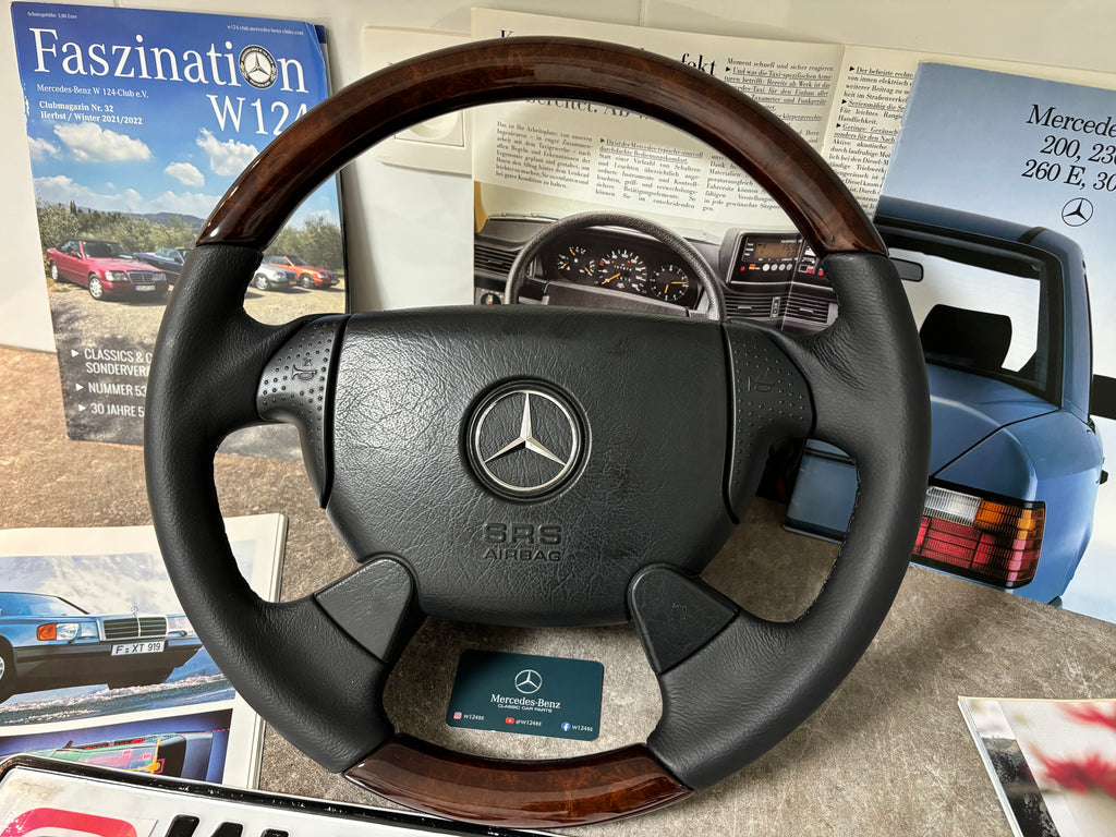 Mercedes-Benz R129 W208 W202 W210 wooden steering wheel