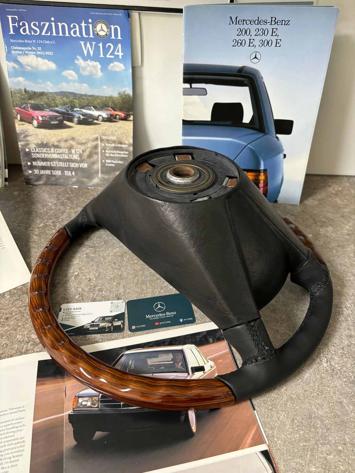 Mercedes W201 R107 W126 W124 steering wheel wood